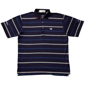 Fairway & Greene Scotty Cameron Titleist Polo Men’s M Navy Stripe Golf Shirt